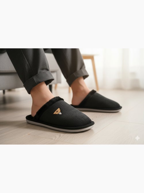 Mules homme velours ondulé mu9714 - Kiabi Mules homme velours ondulé mu9714 - Kiabi