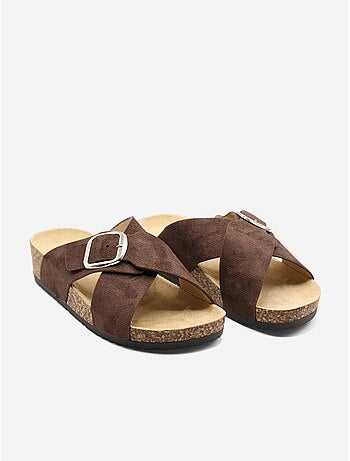 Mules met gekruiste bandjes