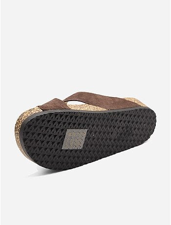 Mules met gekruiste bandjes