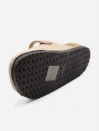 Mules met gesp en studs