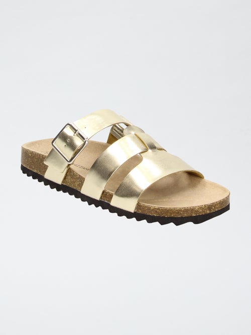 Mules met glanzende bandjes - Kiabi