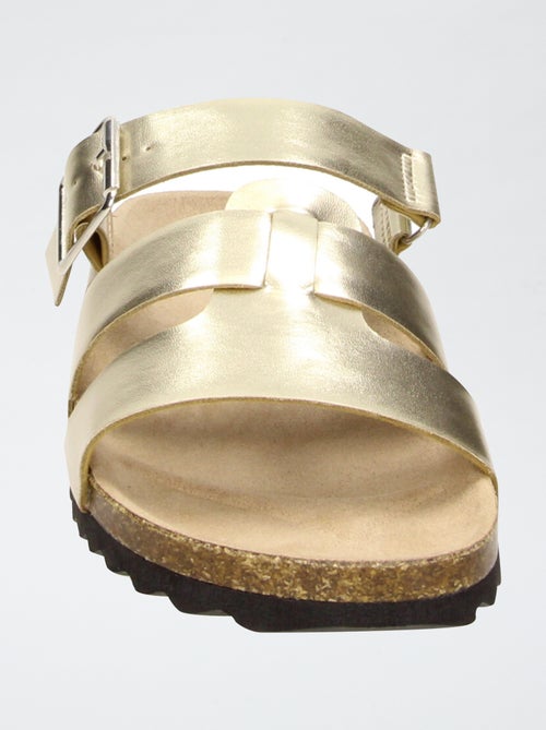 Mules met glanzende bandjes - Kiabi