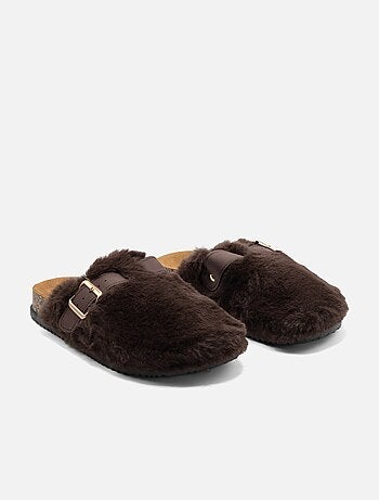 Mules met imitatiebont