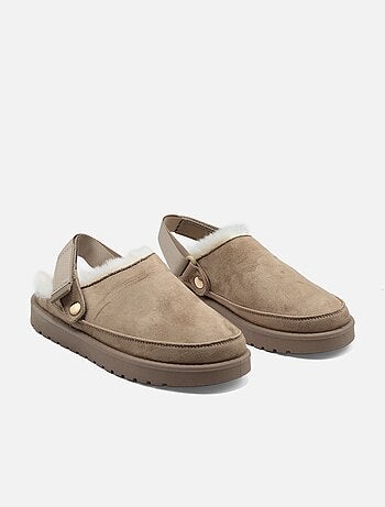 Mules met imitatiebont
