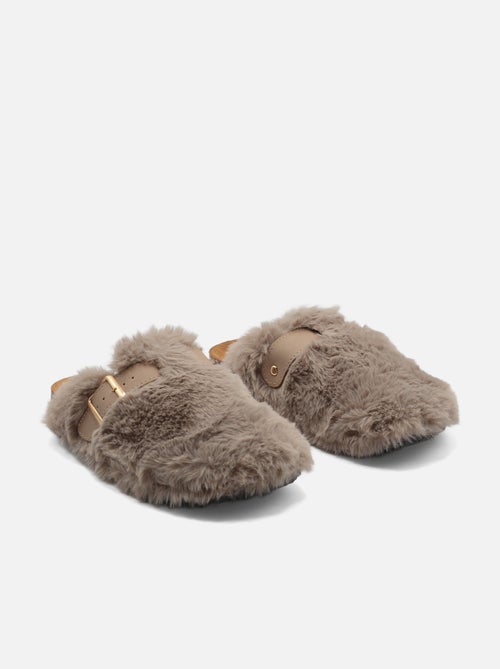 Mules met imitatiebont - Kiabi Mules met imitatiebont - Kiabi