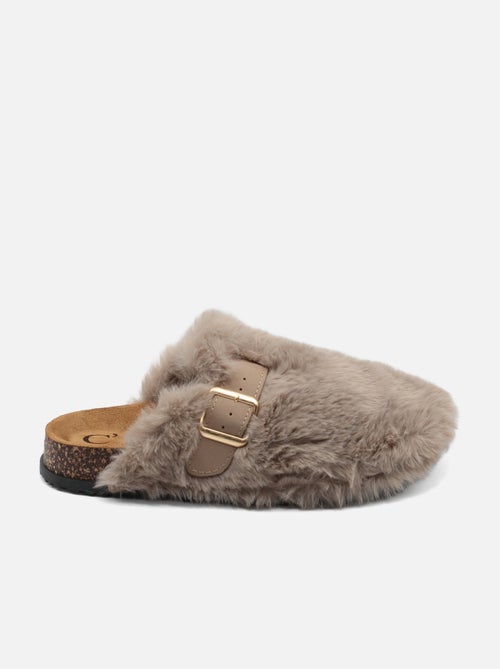 Mules met imitatiebont - Kiabi Mules met imitatiebont - Kiabi
