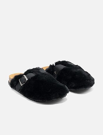 Mules met imitatiebont