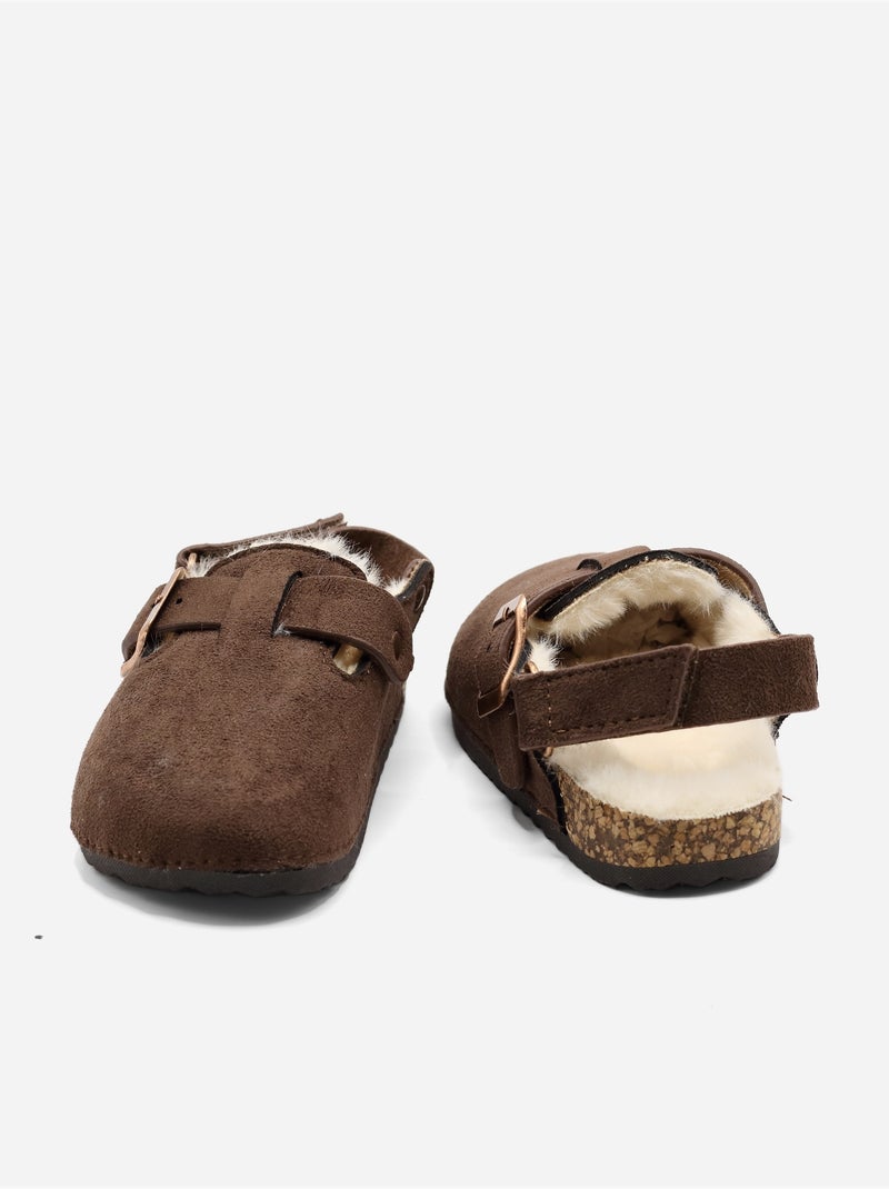 Mules met voering Bruin - Kiabi