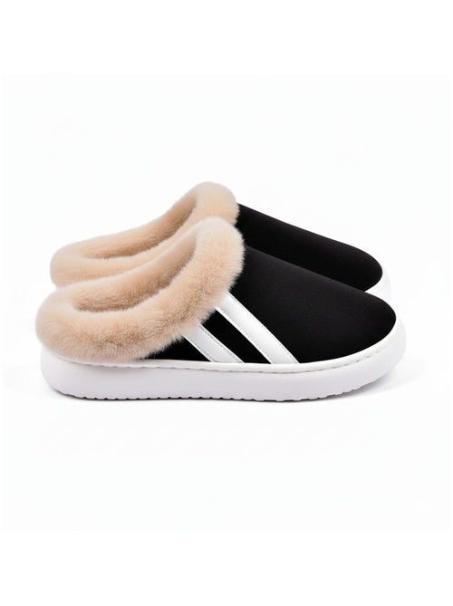 Mules mixtes hiver fourrées ND10929 - Kiabi Mules mixtes hiver fourrées ND10929 - Kiabi