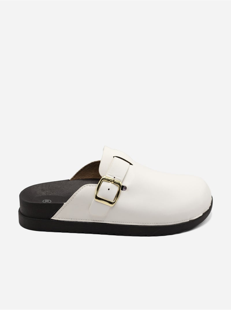 Mules om aan te trekken Wit - Kiabi