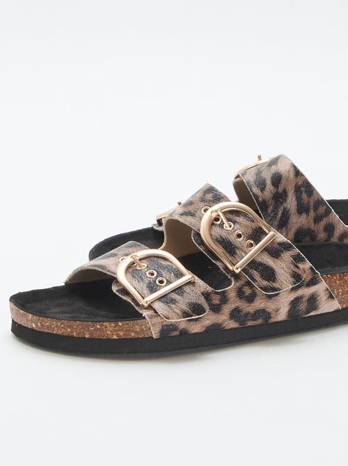 Mules plateforme double bride - Kiabi