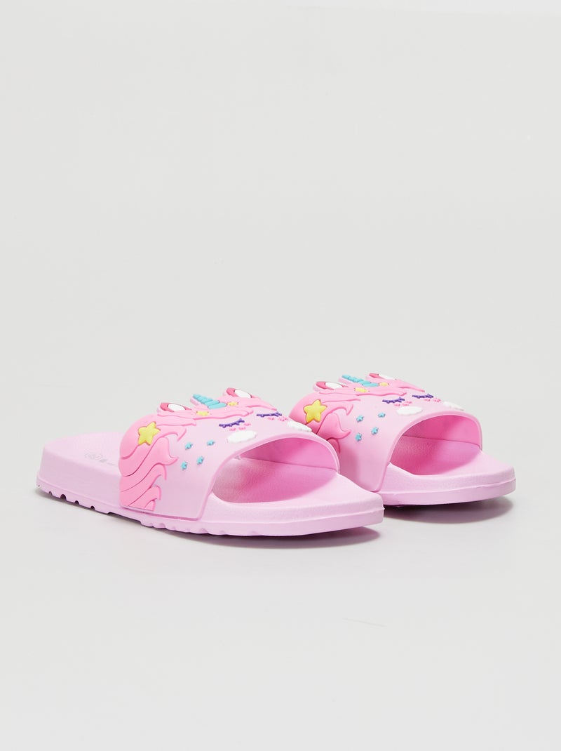 Mules style 'licorne' Rose - Kiabi