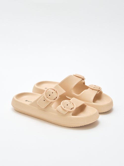 Mules unies à double bride - Kiabi