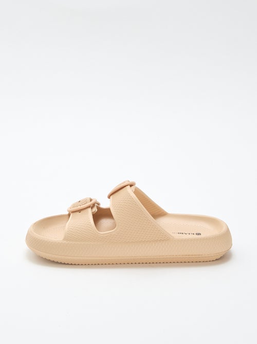 Mules unies à double bride - Kiabi