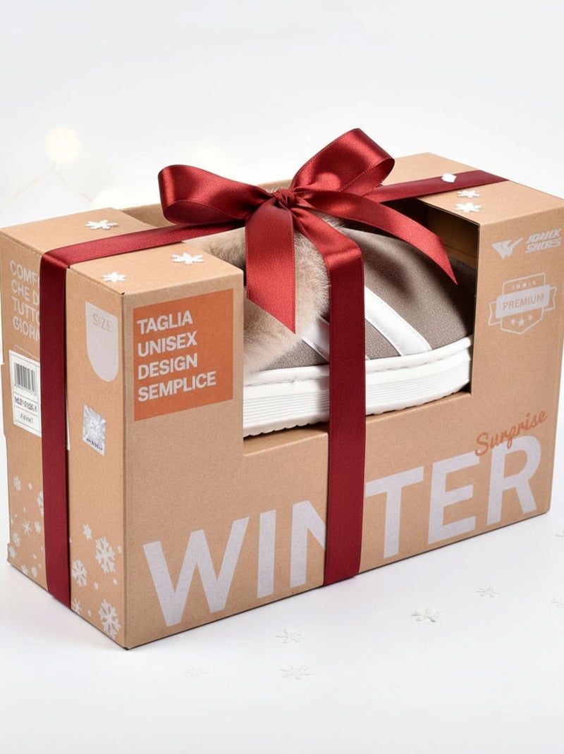 Mules uniseks winter voering ND10929 Bruin - Kiabi