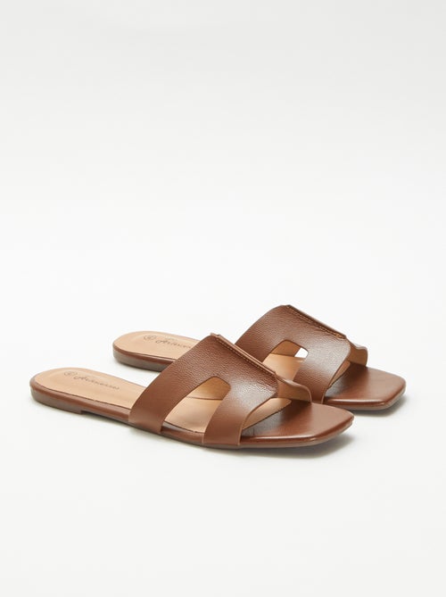 Mules van imitatieleer - Kiabi