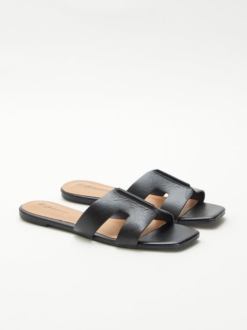 Mules van imitatieleer - Kiabi