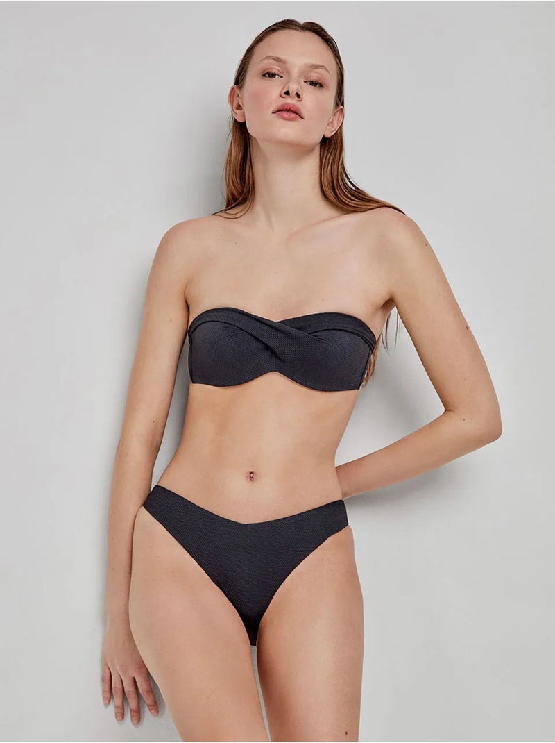 Multi-positie bikini top Zwart - Kiabi