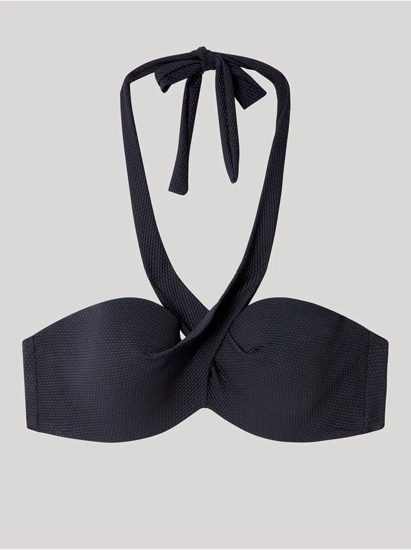 Multi-positie bikini top Zwart - Kiabi