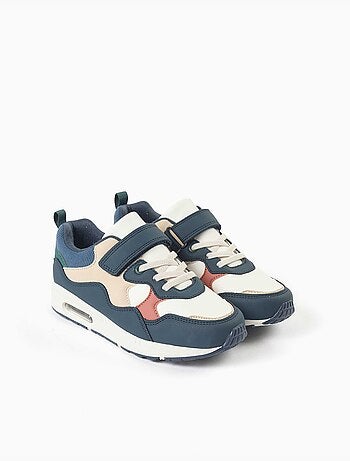 Multi-stoffen sneakers met antislipzool