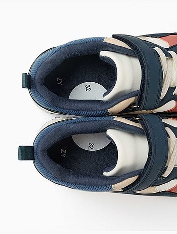 Multi-stoffen sneakers met antislipzool