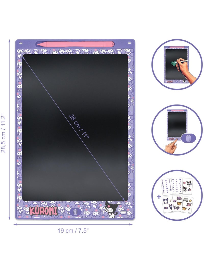 Multicolor e-ink schrijftablet kuromi 11’’ met sjablonen N.v.t. - Kiabi
