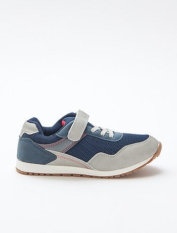 Multicolor sneakers met klittenband van mesh