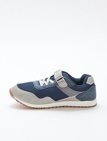 Multicolor sneakers met klittenband van mesh