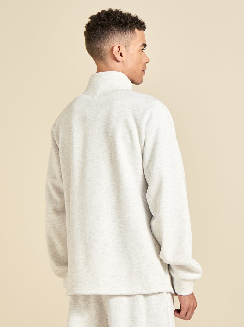 Multisport sweater met ritskraag - (ekstract) Grijs - Kiabi