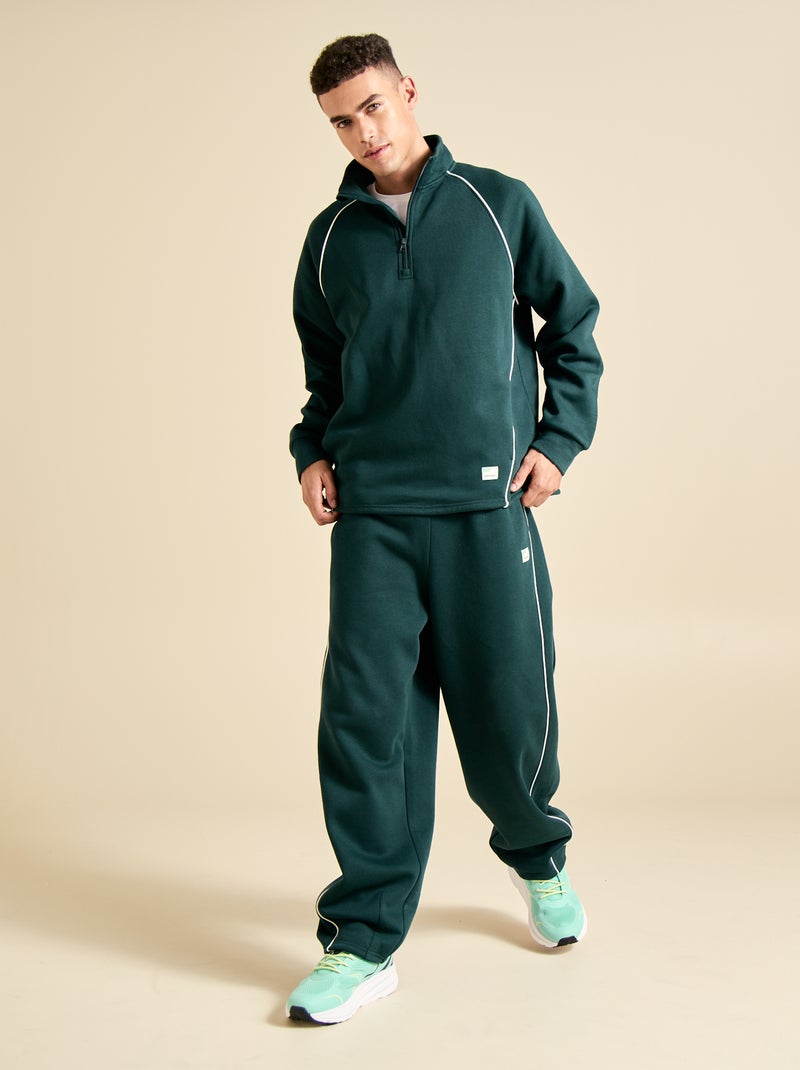 Multisport sweater met ritskraag - (ekstract) Groen - Kiabi