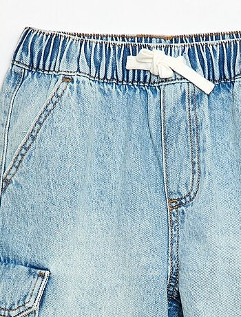 Multizakken jeansbermuda
