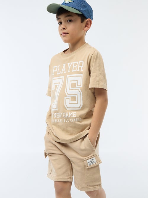 Multizakken short van joggingstof - Kiabi Multizakken short van joggingstof - Kiabi