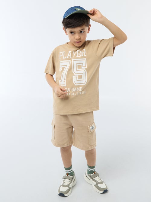 Multizakken short van joggingstof - Kiabi Multizakken short van joggingstof - Kiabi