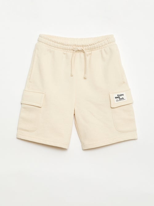 Multizakken short van joggingstof - Kiabi