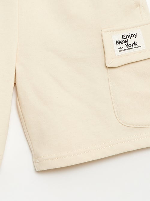 Multizakken short van joggingstof - Kiabi