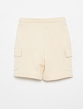Multizakken short van joggingstof