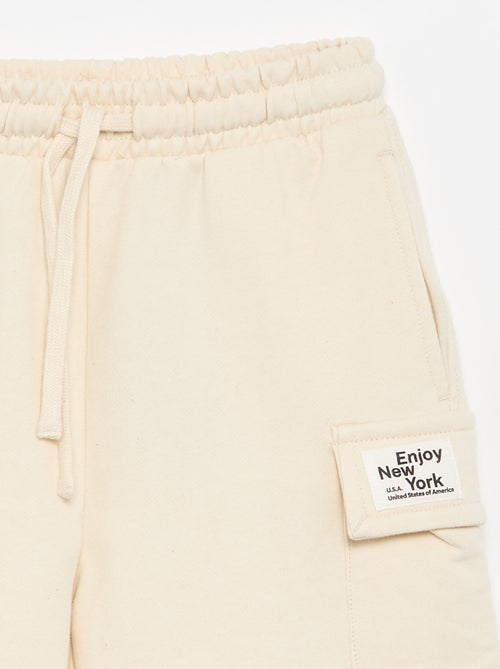Multizakken short van joggingstof - Kiabi