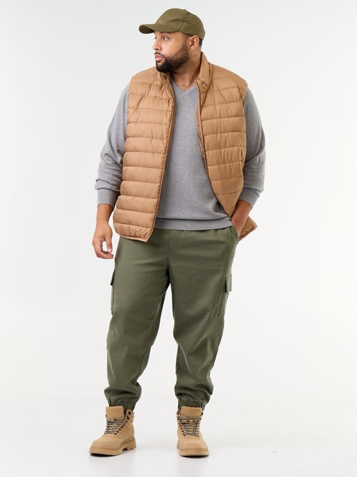 Multizakkenbroek met elastische taille - Kiabi Multizakkenbroek met elastische taille - Kiabi