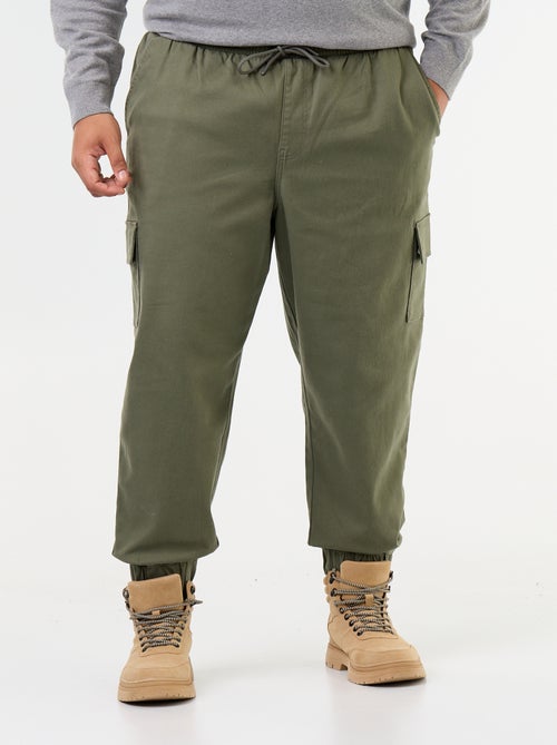Multizakkenbroek met elastische taille - Kiabi Multizakkenbroek met elastische taille - Kiabi