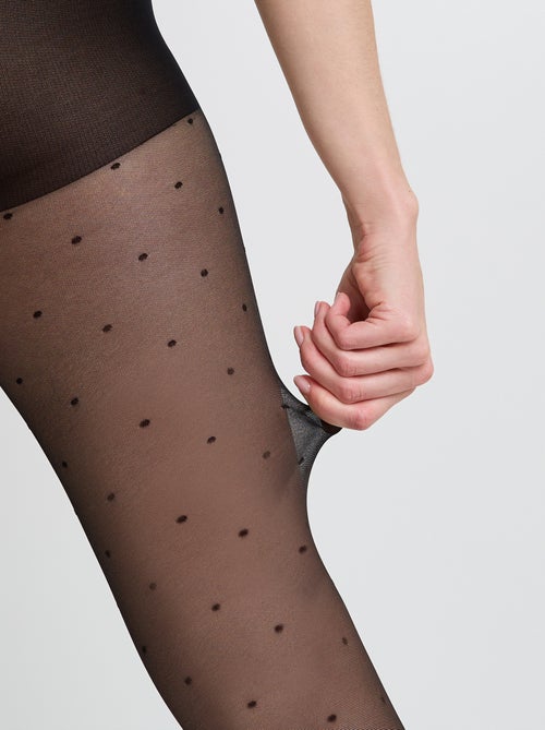 Mum panty zwangerschap fantasie zwart - Kiabi