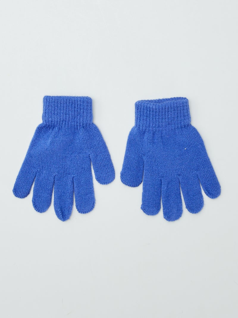 Super mario muts set met een sjaal en handschoenen maat 52 Blauw