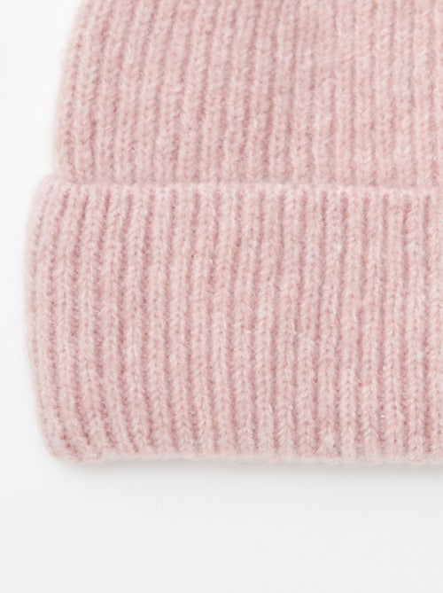 Muts met omslag en ribbelpatroontje - Kiabi