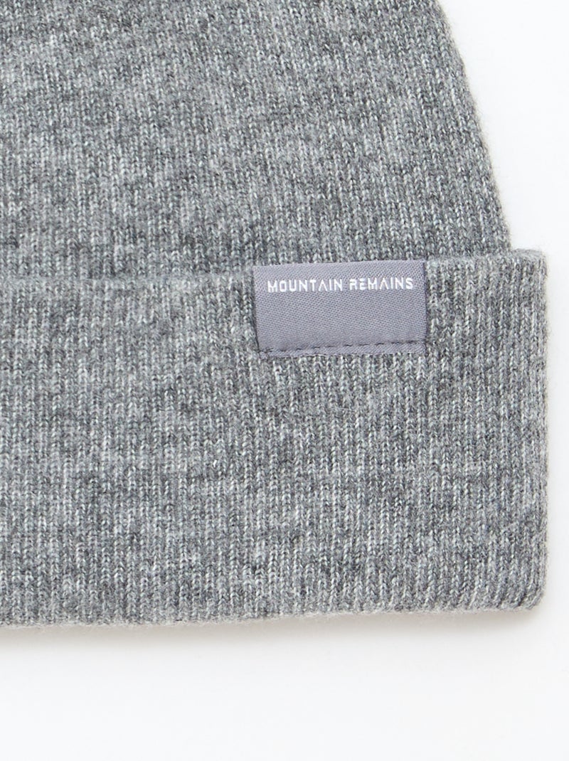 Muts met omslag Grijs - Kiabi