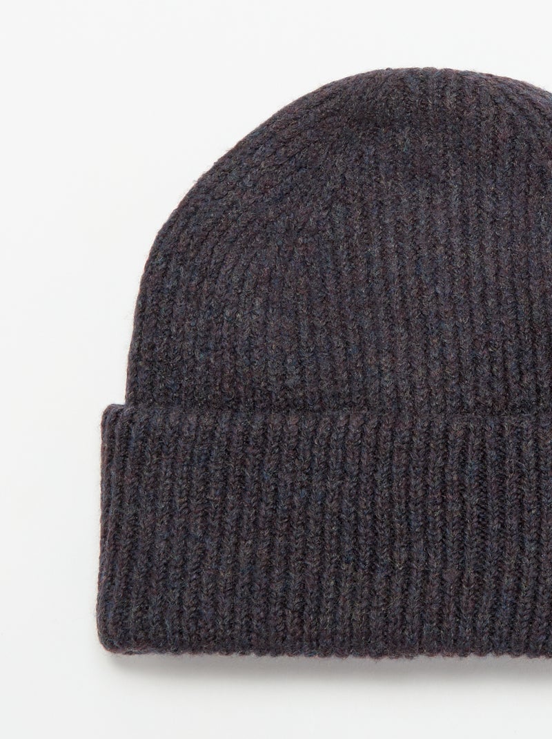 Muts met omslagboord Blauw - Kiabi