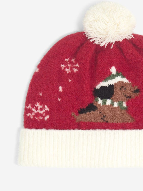 Muts met pompon en print - Kiabi
