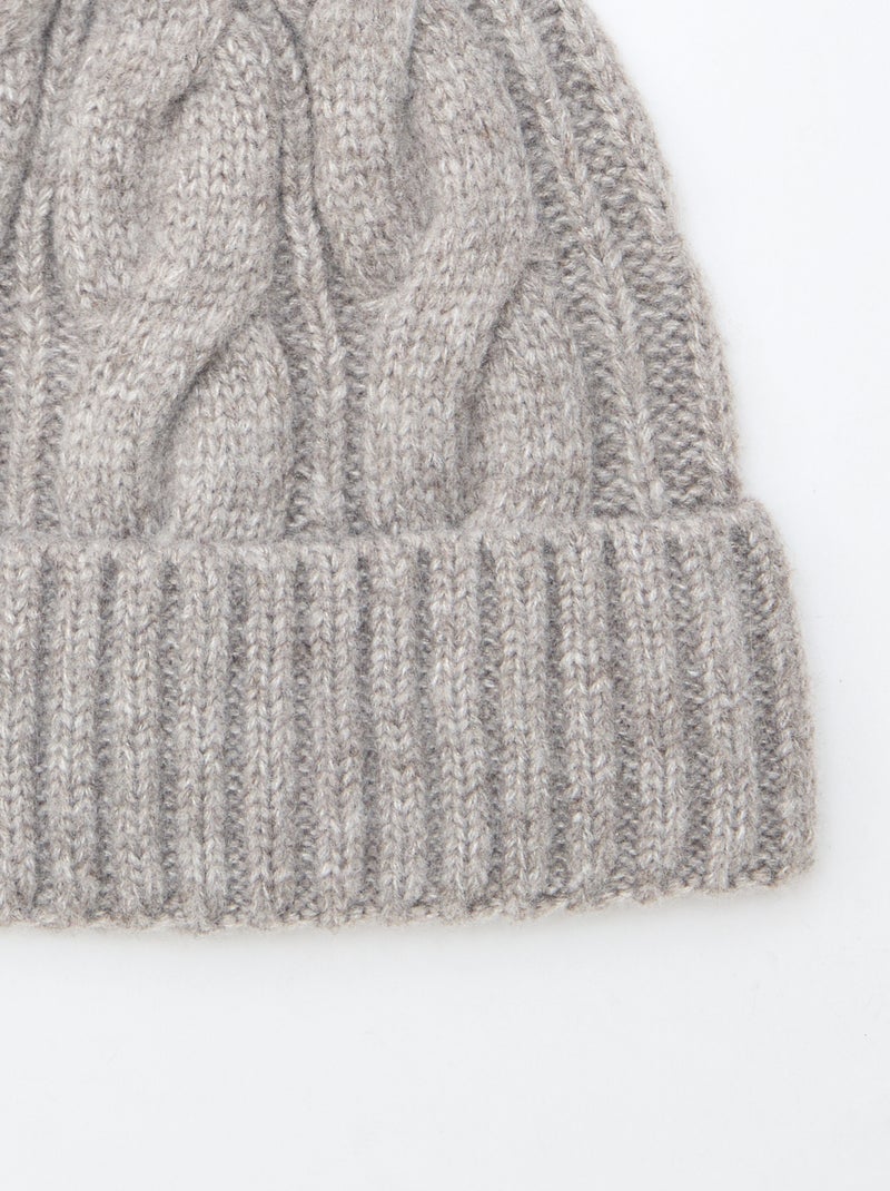 Muts van kabeltricot Bruin - Kiabi