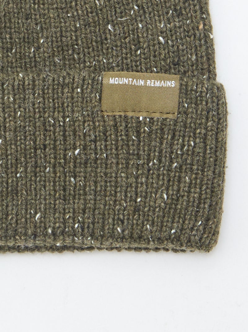 Muts van tricot Kaki - Kiabi