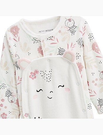 Mya babyvelours pyjama met brugopening