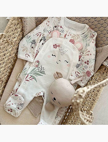 Mya babyvelours pyjama met brugopening