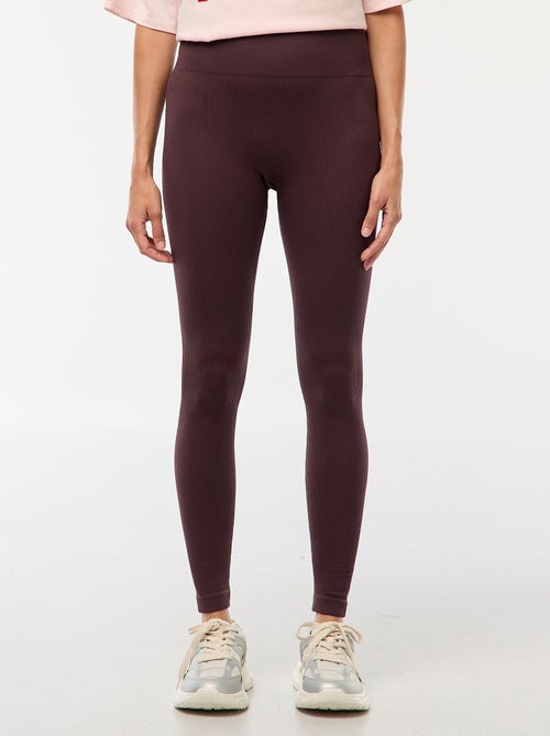 Naadloos model van ribtricot met stretch - Kiabi